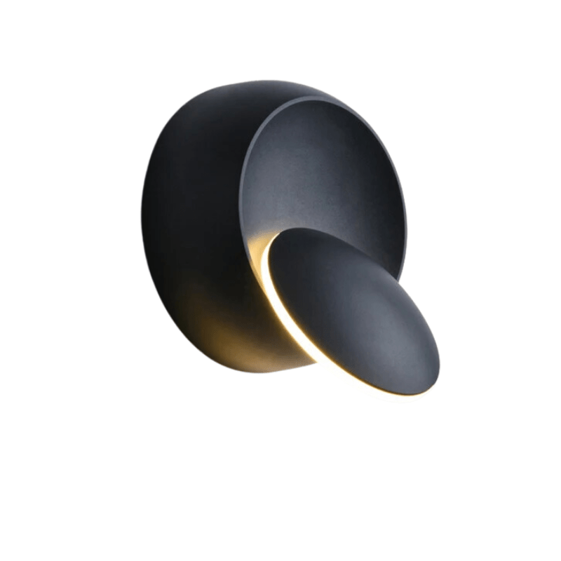 Lámpara Eclipse Led 5W de pared moderna giratoria de 350º 3000k BK - Wattko